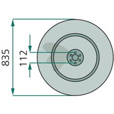 Glideskive Indre 14470, ideell for forskjellige typer jordbruksarbeid.