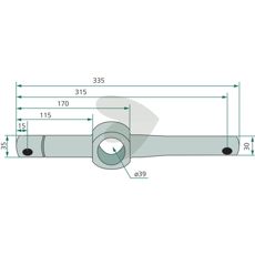 Spindelaksel 15115, en viktig del av drivsystemet i traktorer.