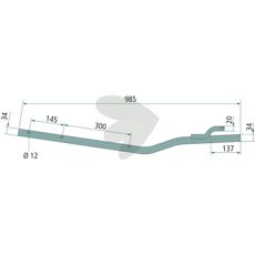 Pinnarm 16564, robust design for effektiv drift innen landbruk.