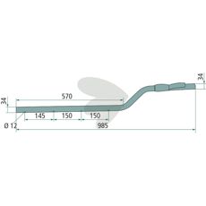 Pinnarm 16565, laget for å motstå tøffe arbeidsforhold.