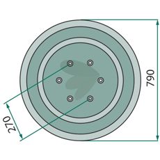 Glideplate 300370, gir overlegen stabilitet og ytelse i traktoranvendelse.