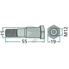 Bolt Stoll - JF 99.03-13.4, perfekt for pålitelig maskinreparasjon.