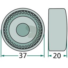 Nålelager 089.000.897.0917, sikrer jevn funksjon i utstyr.