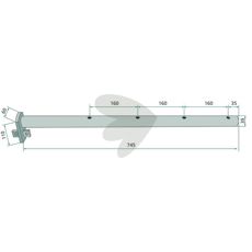 Rotorarm 625850 som sikrer pålitelig drift i landbruket.