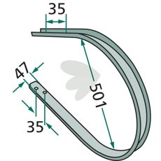 Skrape 06555662 - komponent av høy kvalitet for å effektivisere rengjøring