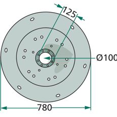 Praktisk tallerken, designet for en pen presentasjon av mat.