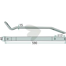 Pinnarm Pöttinger, Deutz Fahr 6565576, for effektiv drift.