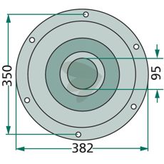 Høykvalitets støttetallerken 1.1093.010.112.00 for ulike bruksområder.