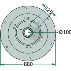Klassisk tallerken for å servere mat med stil.