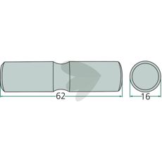 Herdet bolt, designet for å tåle tøffe arbeidsforhold innen jordbruk.