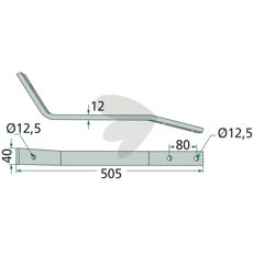 Fella boltearm 488453, ideell for effektiv drift av landbruksmaskiner.