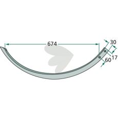 Nål 1109220301, høy kvalitet og holdbarhet for profesjonell bruk.