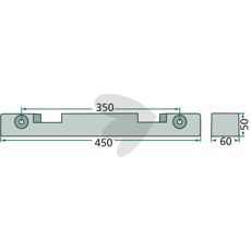 Glideskinne stempel 1110160201, optimalisert for effektiv funksjon og holdbarhet.