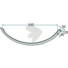 Nål 1116220312 for bruk innen jordbruk og byggsektoren.