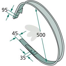 Skraper 1125420501 - ideell for landbruks- og anleggsmaskiner