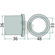 Kragebøssing 122735, for sikker og pålitelig funksjonalitet i maskiner.