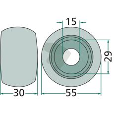 Løperulle 123570, uunnværlig komponent for effektiv drift av traktorer.