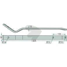 Pinnarmer Fella 123756, en pålitelig og holdbar del for landbruksutstyr.
