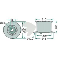 Robust tallerken som passer mange typer landbruksmaskiner.