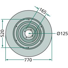 Glidtallerken 496100, sikrer pålitelig drift i alle forhold.