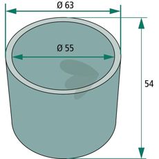 Avstandsbøssing 140792, nødvendig komponent for sikker drift.