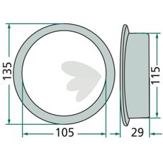 Kragebøsning 145134.1, perfekt for å støtte maskinens funksjon og holdbarhet.