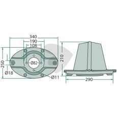 Tallerken for hurtigkobling, optimalisert for høy ytelse i felt.