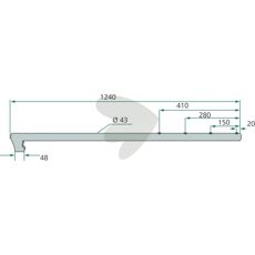 Pinnholder venstrevendt - 161628, designet for å møte høyeste holdbarhetskrav.