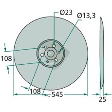 Støtteplate 16508035, ideell for landbruk og maskiner.