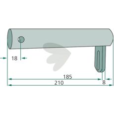 Lagerrør-16624055, nødvendig komponent for jordbruksutstyr.