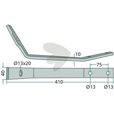 Tindearm Pöttinger 204.700802, perfekt for allsidig landbruk.