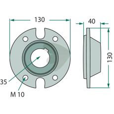 Nav 253025.6, gir stabilitet til maskiner og redskap.