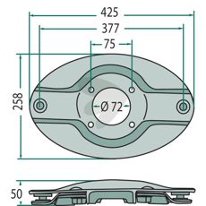 Tallerken 377H, designet for å tilby effektivitet og holdbarhet.