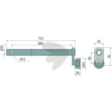 Styrespak - 275600271, ideell for å forbedre traktorens ytelse.