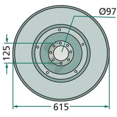Glidetallerken 333610120 gir langvarig ytelse for traktorer og maskiner.