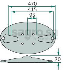 Holdbar og effektiv skive for alle typer jordbruksmaskiner.