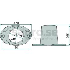 Skive med hatt 55902720, designet for overlegen jordbearbeiding.