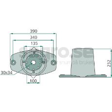 Skål med hatt 56809210, pålitelig del for langvarig bruk.