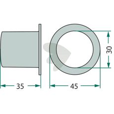 Konisk nylonbuss med nytt design, perfekt for optimalisering.