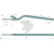 Pinnarm modell 57743020, sikrer pålitelighet i din landbruksmaskin.