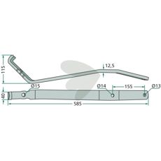 Pinnearm Kuhn 58557710, kvalitetsdel for effektiv drift.