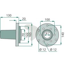 Holdbart nav 58711400, ideelt for traktorer og landbruksarbeid.