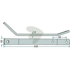Pinnarm Kuhn 58723300, viktig del for maskinvedlikehold.