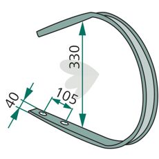 Veldig holdbar pick-up bøyle 56544, ideell for å håndtere landbruksutstyr.
