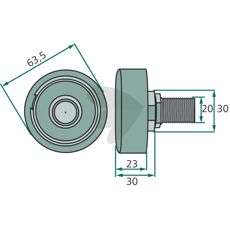 Kolvulle 450310, som sikrer effektiv drift av motorer på traktorer.