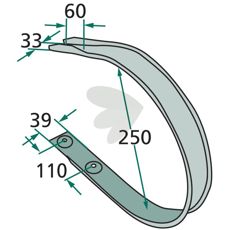Avskraper 938281.0 for Krone, garanterer høy kvalitet og holdbarhet.