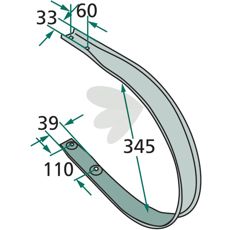 Utvendig skrape fra Krone, modell 938311.0, holdbar og effektiv.