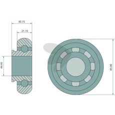 Lager AE12601, laget for å gi stabilitet og pålitelighet i maskiner.
