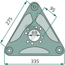 Kraftig tallerken VNB2280394, designet for å tåle tøffe forhold.