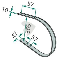Skraper til John Deere, E41839, effektiv for alle landbruksmaskiner.